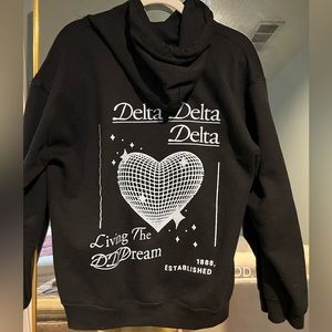 Black tri delta hoodie